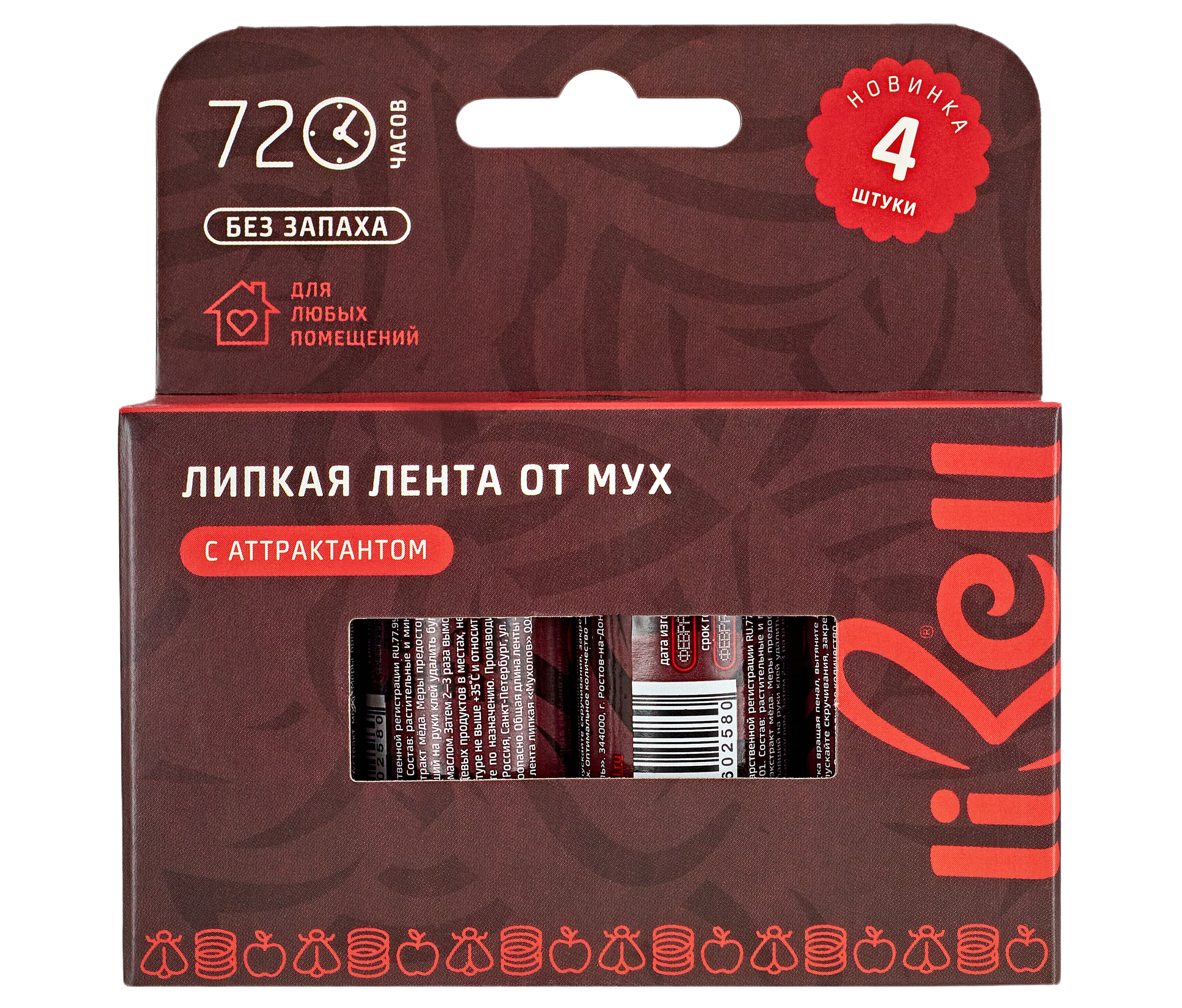 Липкая лента с аттрактантом (4 шт)