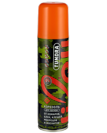 Аэрозоль "TUNDRA" от комаров, клещей, мошек, слепней (150 мл)